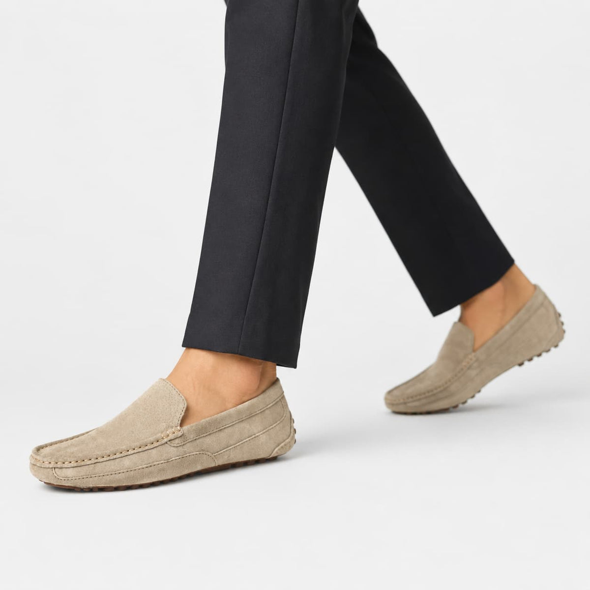 Mocassins Classiques En Cuir Véritable Respirants