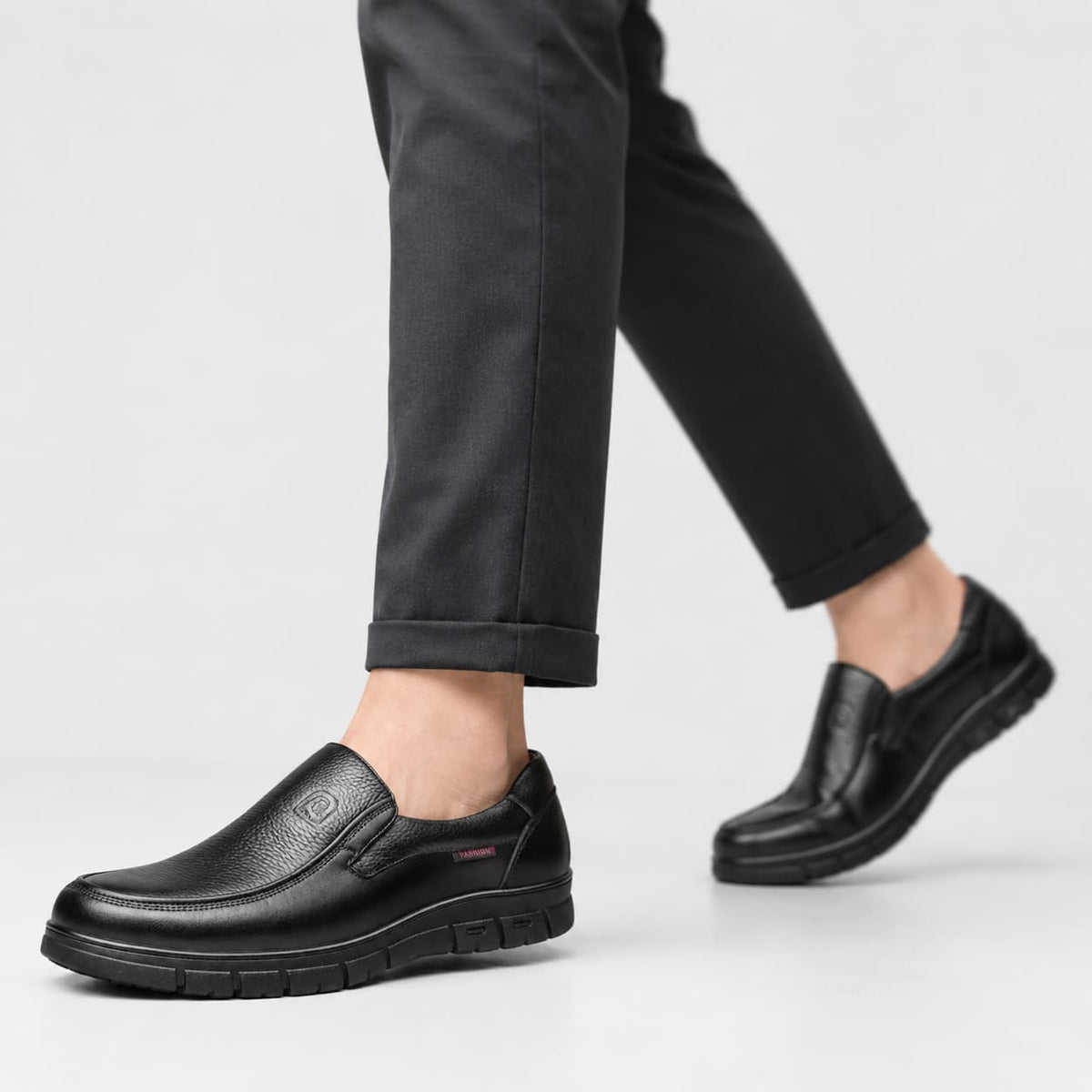 Mocassins Orthopédiques En Cuir De Vache Souple Pour Homme