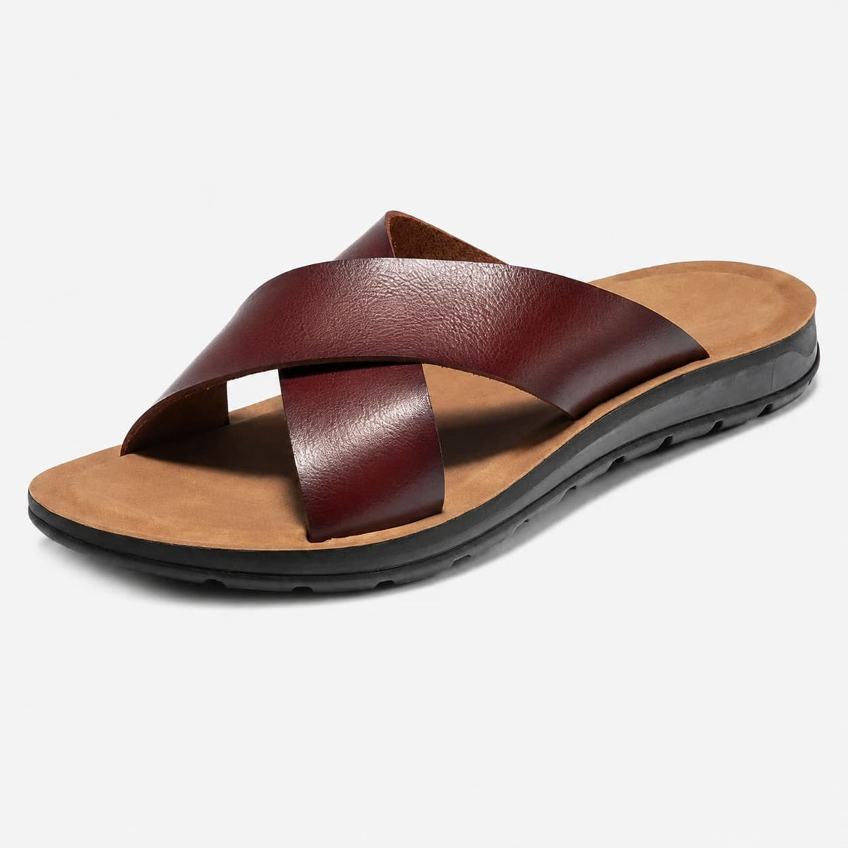 Alessio Sandales en Cuir Slip-On Semelle Antidérapante Confort Estival Premium