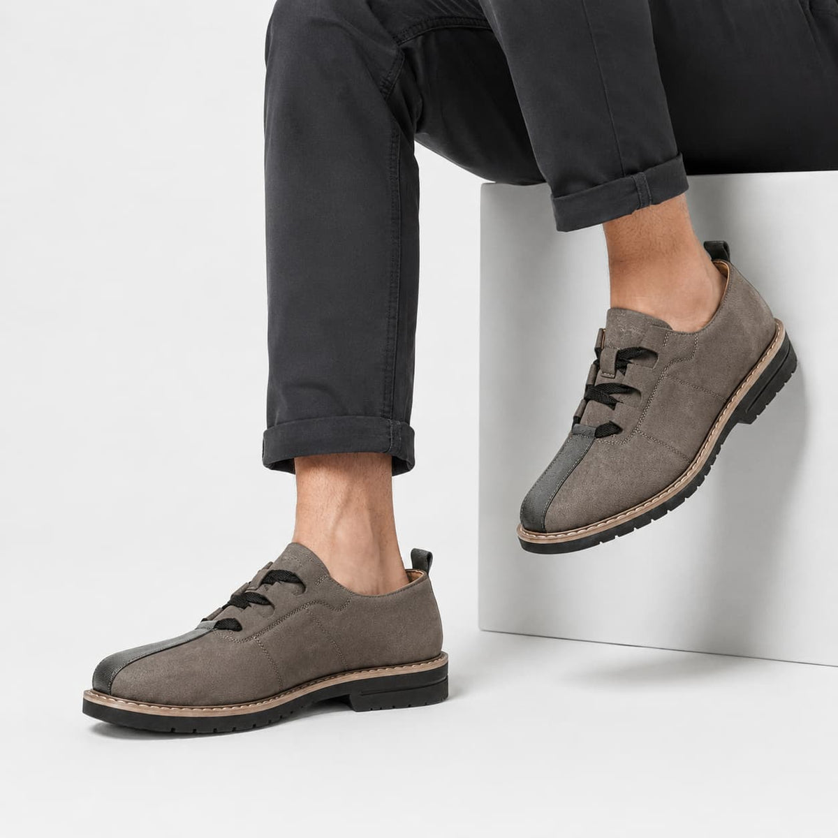 André Chaussures en Daim Robustes Sneakers Oxford Casual Premium