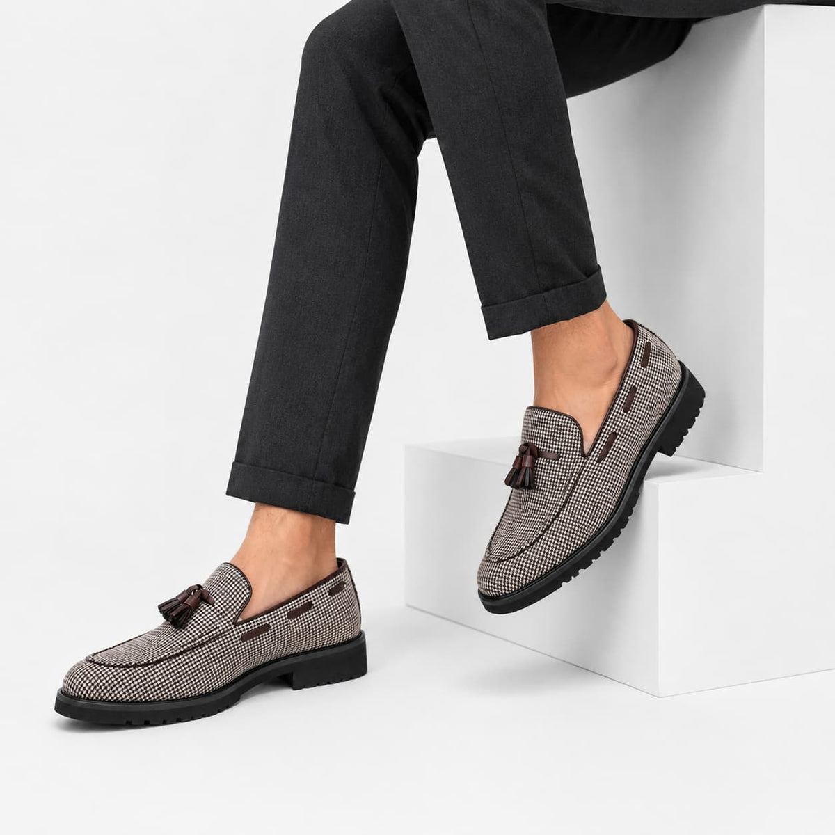 Mocassins À Gland Type Bateau Pour Homme