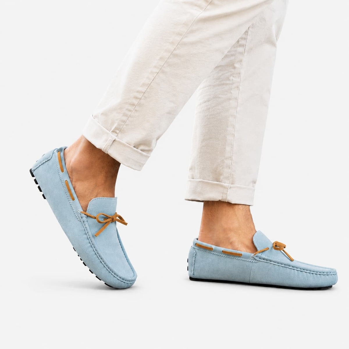 Mocassins À Boucle En Daim De Luxe Pour Homme