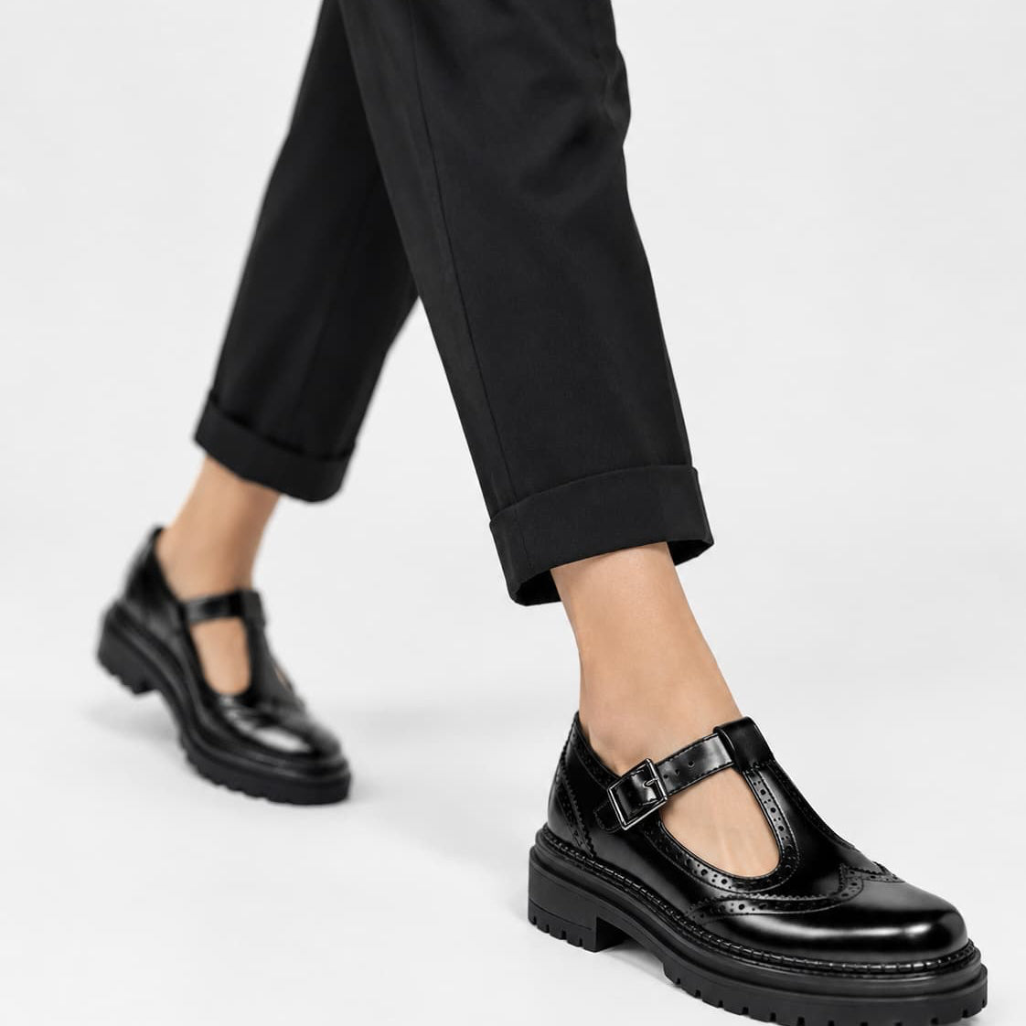 Mocassins Orthopédiques À Bride Et Semelle Épaisse