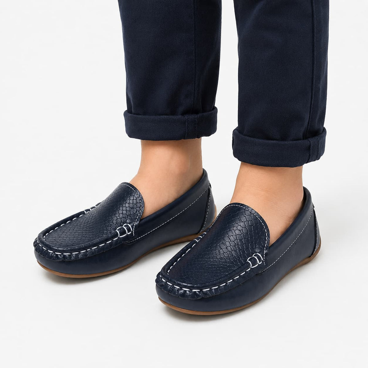 Mocassin À Enfiler En Cuir Souple Pour Enfant