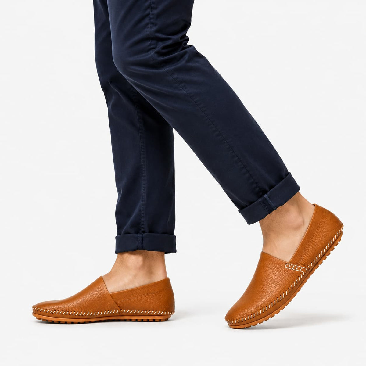 Mocassins Italiens En Cuir Véritable Pour Homme