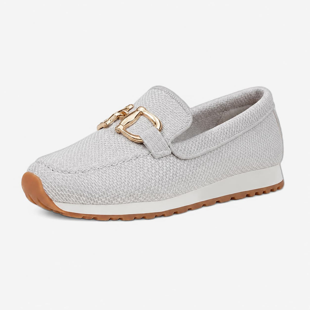 Beatrice Mocassins Slip-On avec Bit Métal Chaussures Confort Respirant Casual