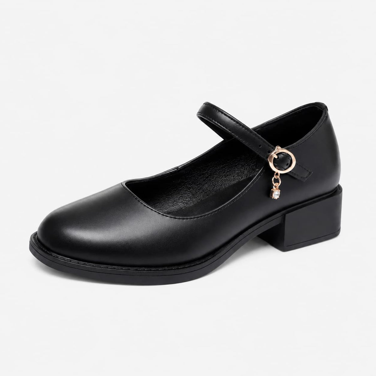 Mocassin À Talons Carrés Élégants