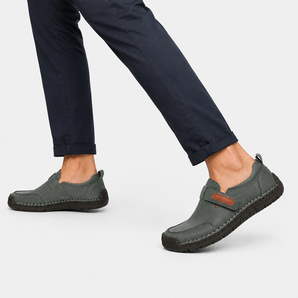 Mila Mocassins Slip-On Casual Bride Velcro Semelle Flexible Confort Quotidien