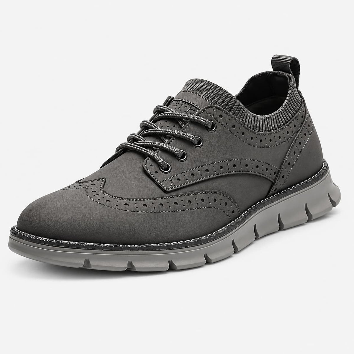 Louis Baskets en Daim Premium Style Brogue Casual Chic et Respirant
