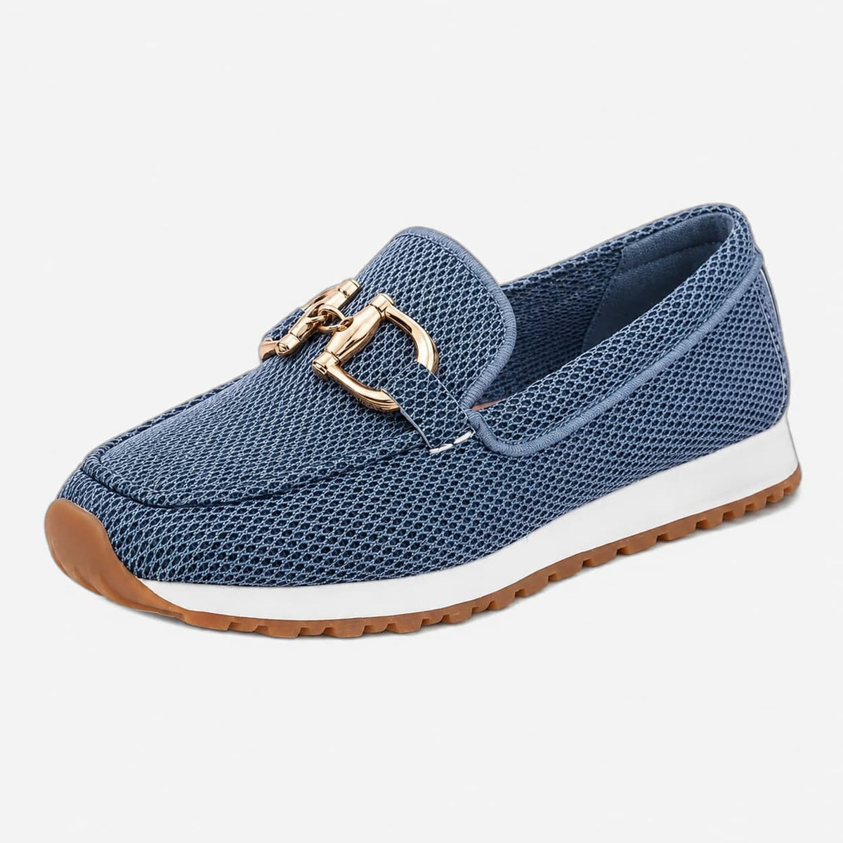 Beatrice Mocassins Slip-On avec Bit Métal Chaussures Confort Respirant Casual