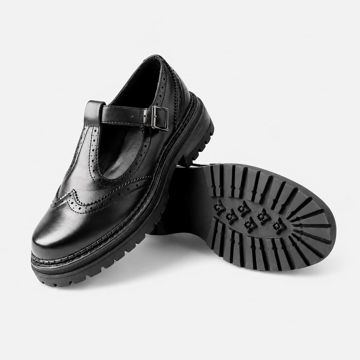 Mocassins Orthopédiques À Bride Et Semelle Épaisse