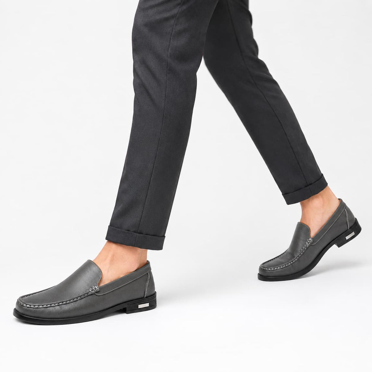 Alberto Mocassins en Cuir Semelle Caoutchouc Durable Chaussures Habillées Slip-On