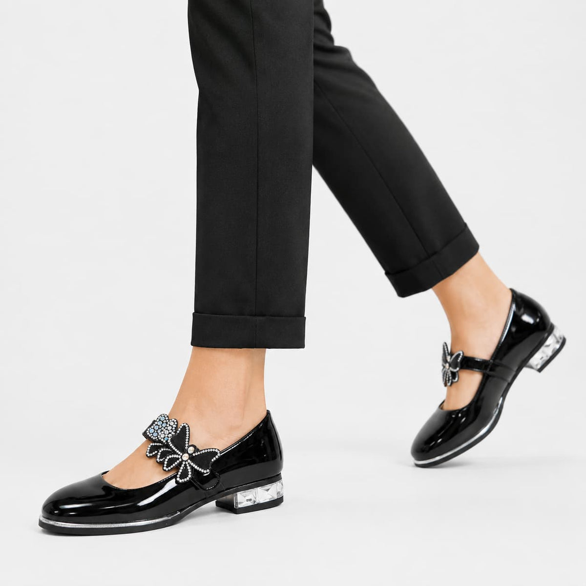 Mocassins Solides En Cuir Pour Fille