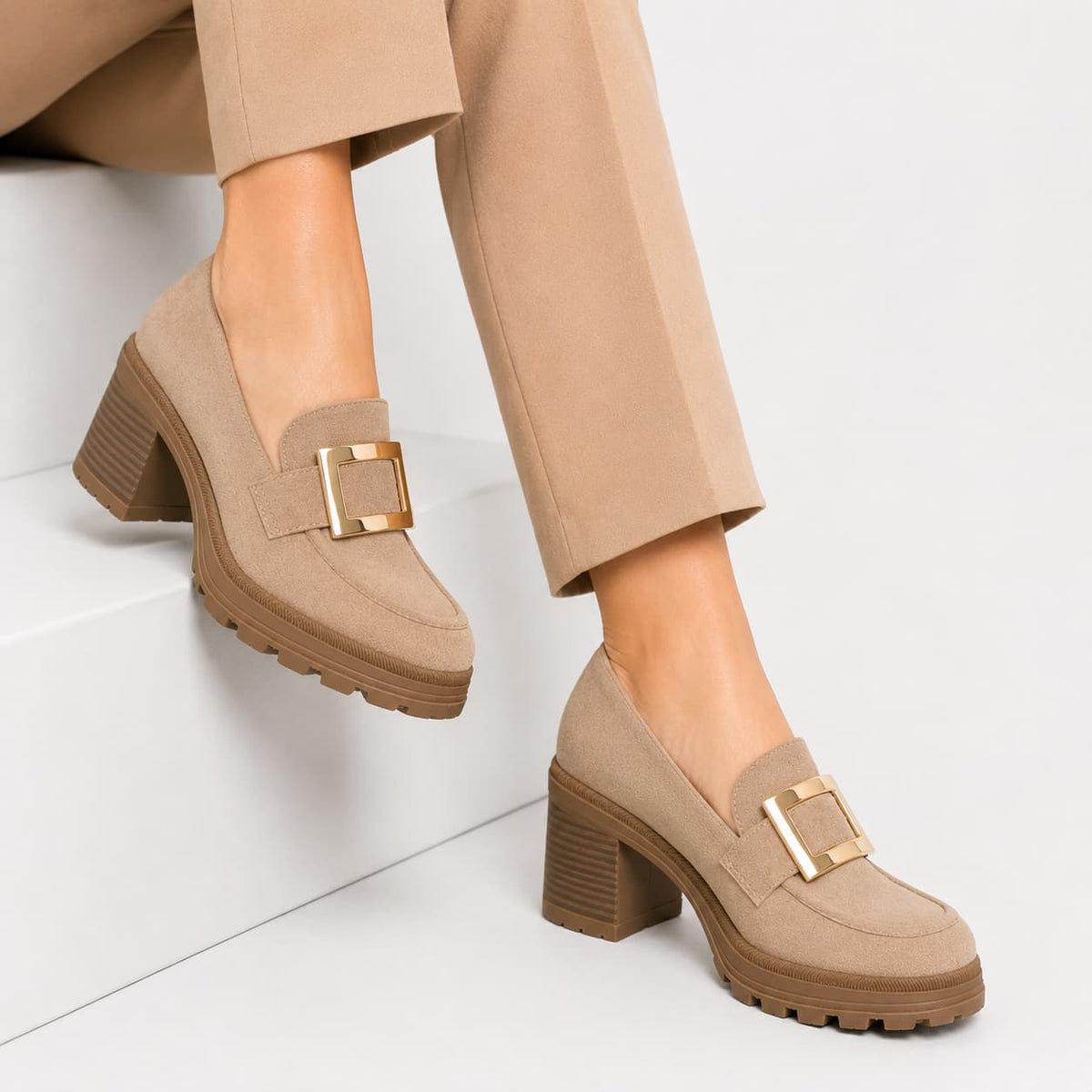 Mocassins À Talons Hauts Pour Femmes