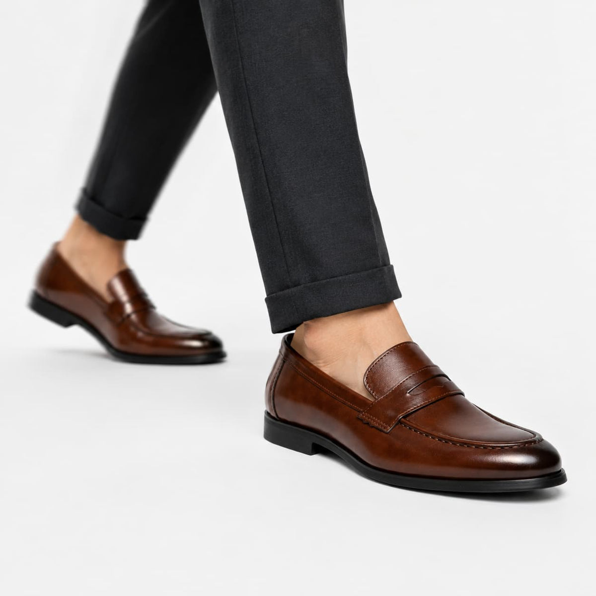 Mocassin Cuir Homme Semelle Gomme