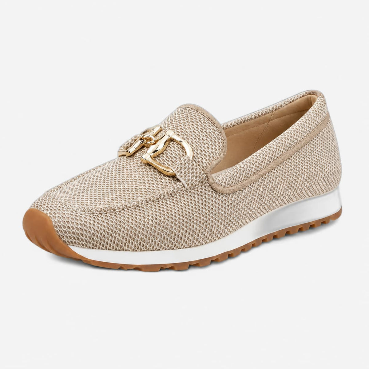 Beatrice Mocassins Slip-On avec Bit Métal Chaussures Confort Respirant Casual