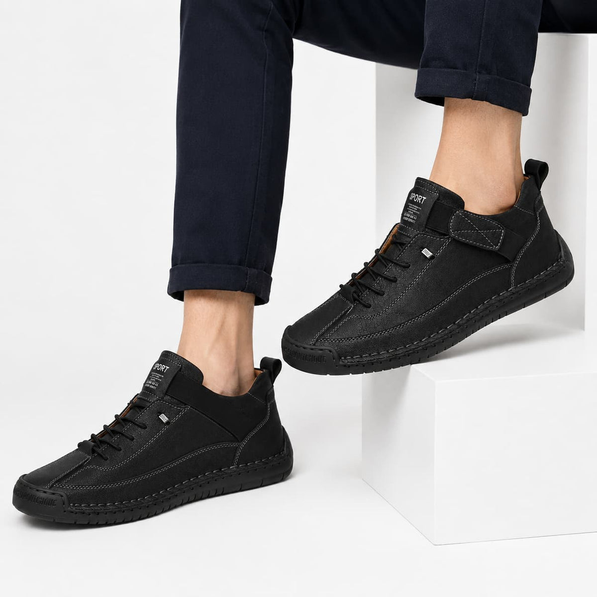 Chaussures En Cuir Décontractées Pour Hommes
