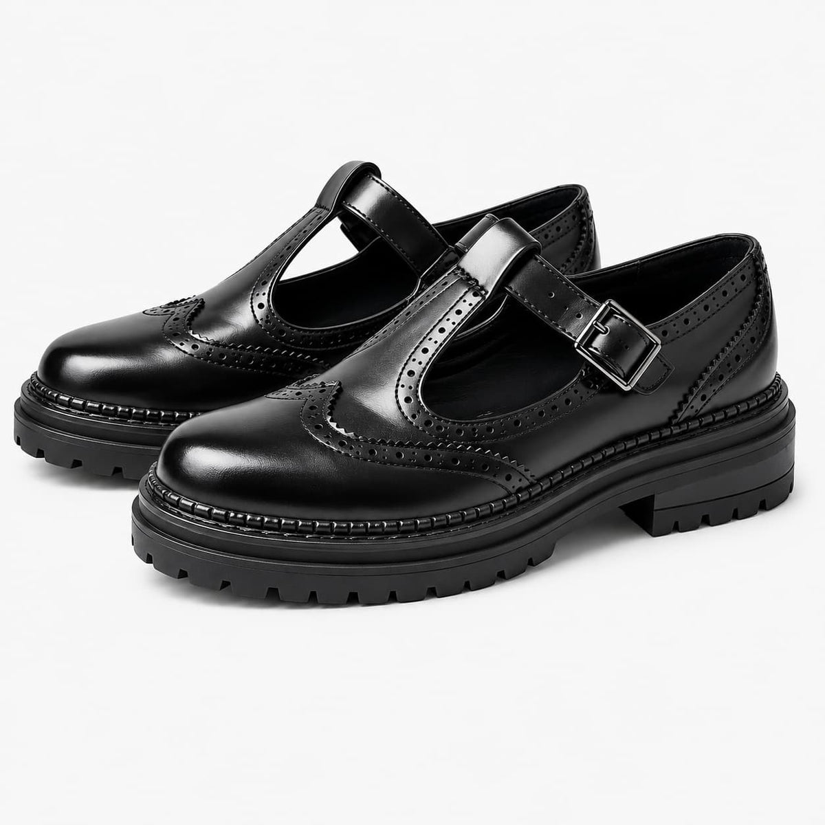 Mocassins Orthopédiques À Bride Et Semelle Épaisse