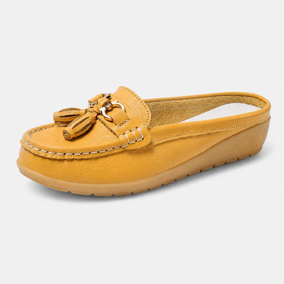 Mocassins À Glands Colorés À Talons Plats Pour Femme