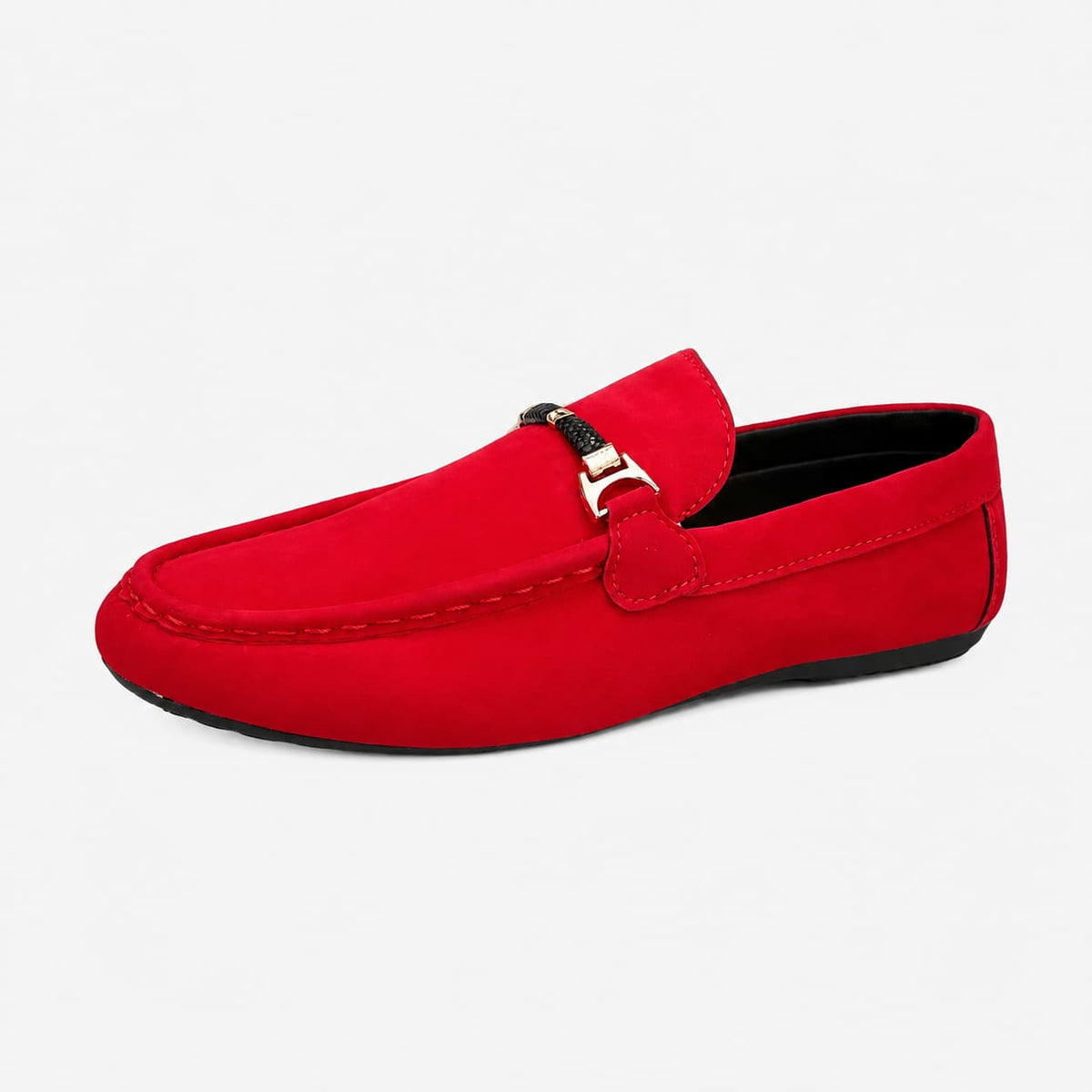 Mocassins À Boucle En Daim Pour Hommes