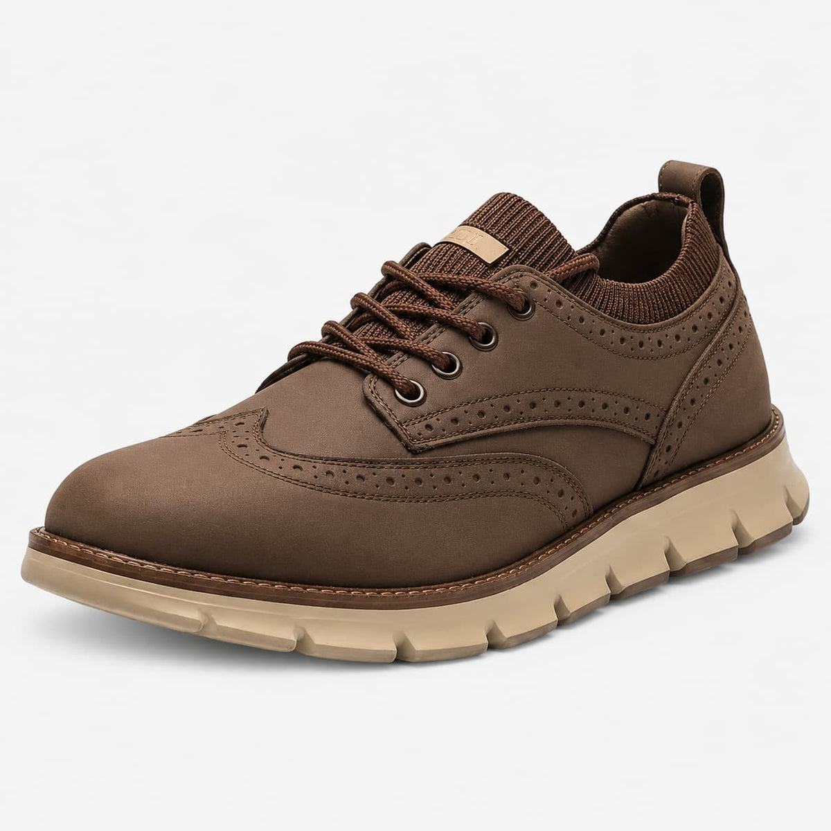 Louis Baskets en Daim Premium Style Brogue Casual Chic et Respirant