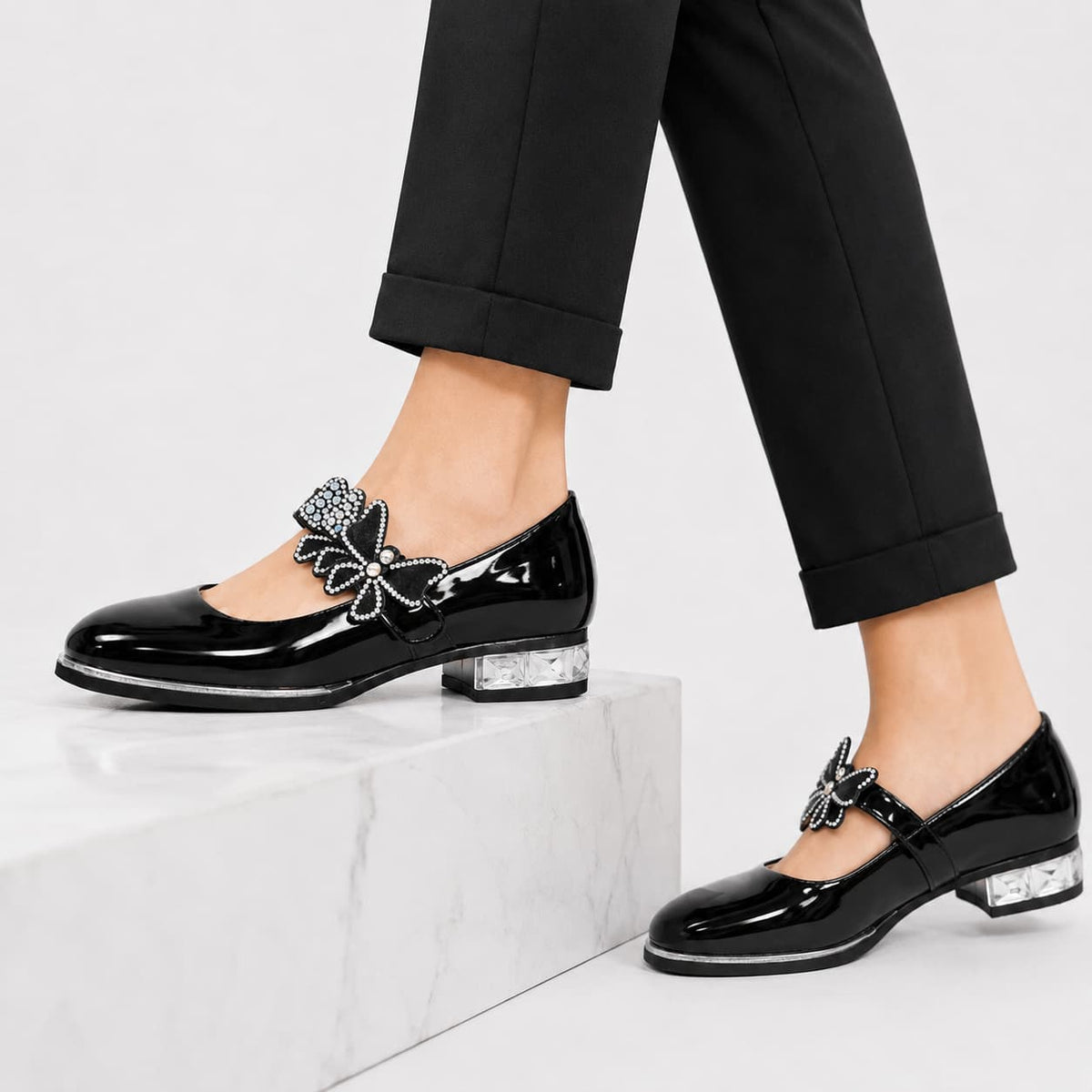 Mocassins Solides En Cuir Pour Fille